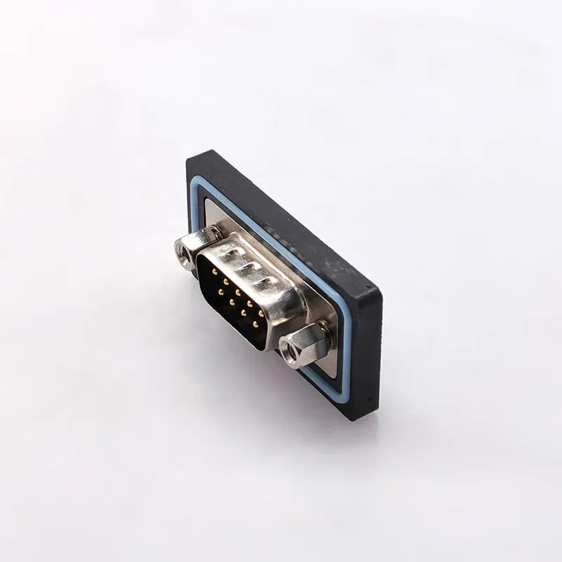 Conector DB9 IP68 RS232 485 D-SUB conector impermeable conector de 9 pines soldadura tipo D enchufe latón chapado en oro 3U - imagen 5
