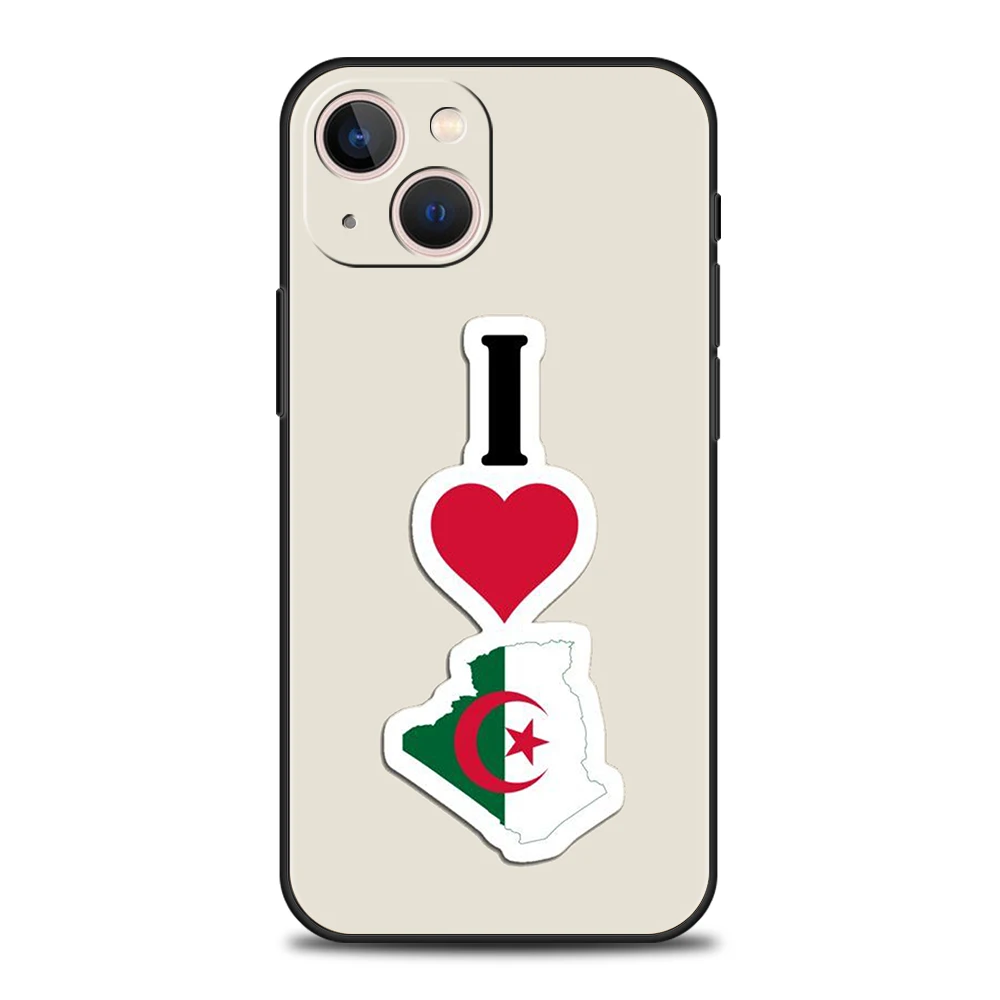 Funda de teléfono suave de TPU de lujo para iPhone 17 Air 16E 16 11 15 14 Pro MAX 12 13 7 8 Plus X XR XS SE 2022, funda con bandera de Argelia - imagen 4