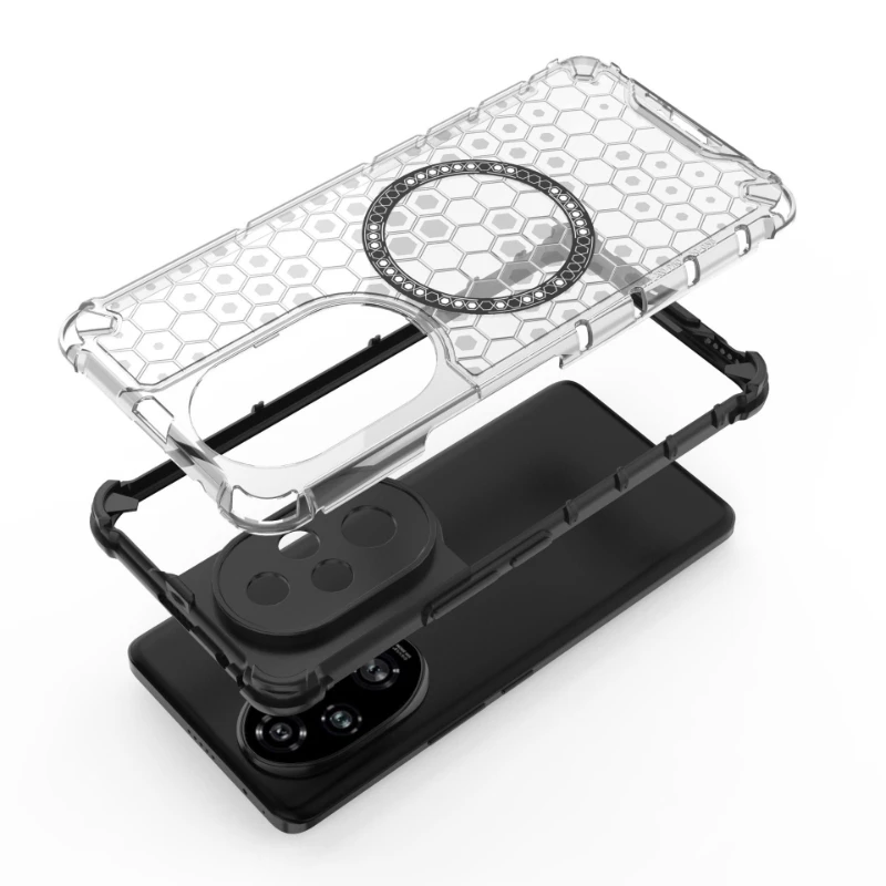 Para Huawei Honor 200 Pro 5g anillo magnético contraportada funda de teléfono anillo Magsafe lente de carga inalámbrica proteger fundas Coupe a prueba de golpes - imagen 5