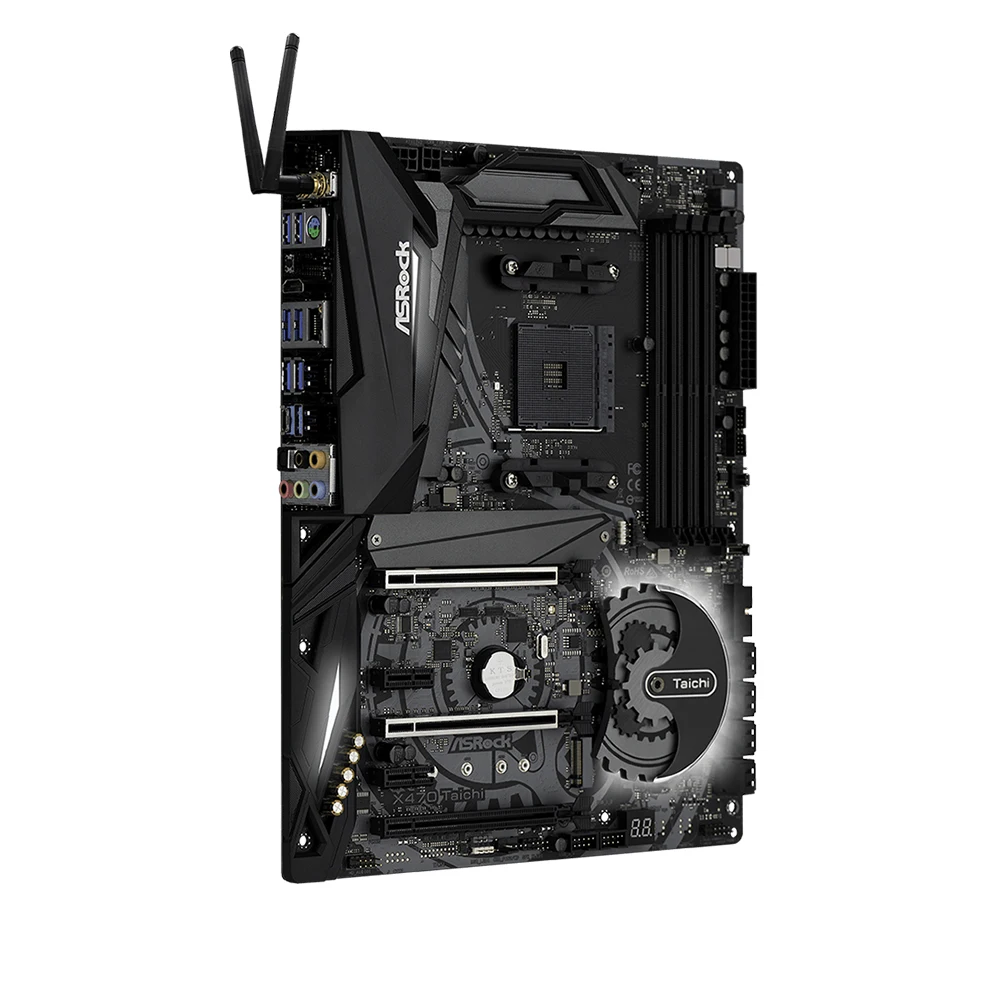 Placa base ASRock X470 Taichi compatible con AMD X470 Ryzen 5600 5700x3D 5800x3D CPU 4xDDR4 3466MHz NVME M.2 ATX AM4 - imagen 3