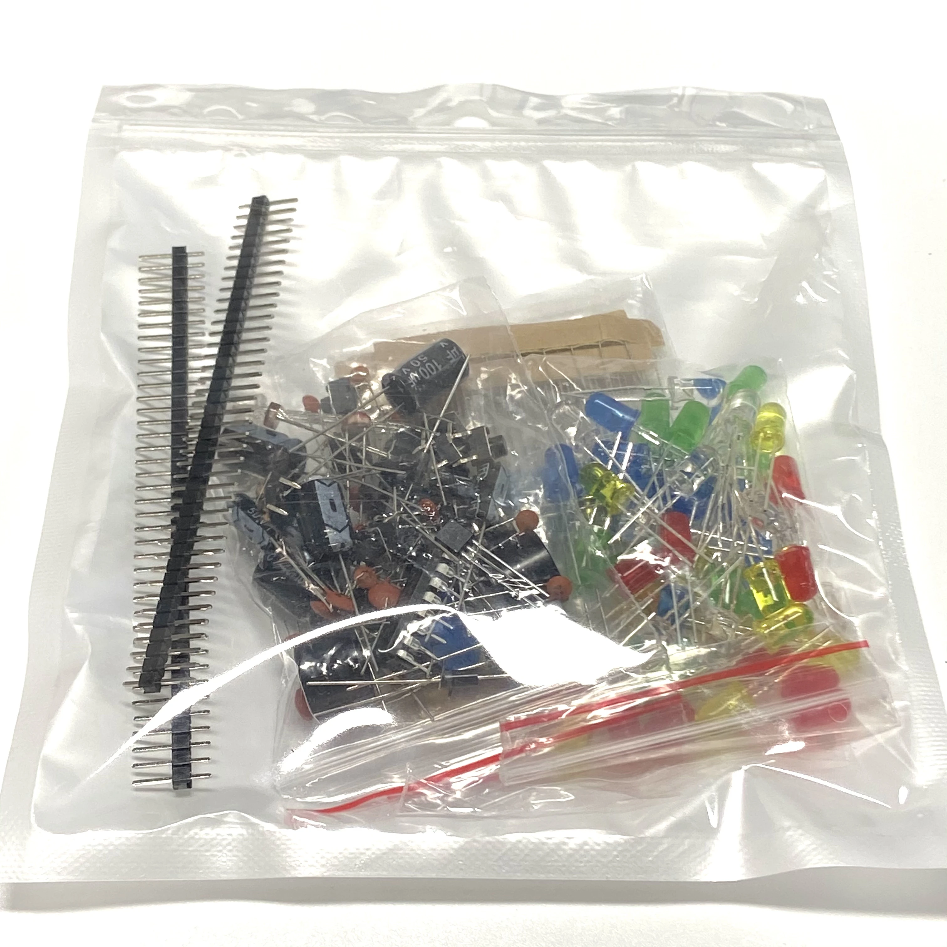 Kit de iniciación para R3 MEGA2560, componentes electrónicos LED básicos con zumbador, condensador de diodo, interruptor de resistencia - imagen 5