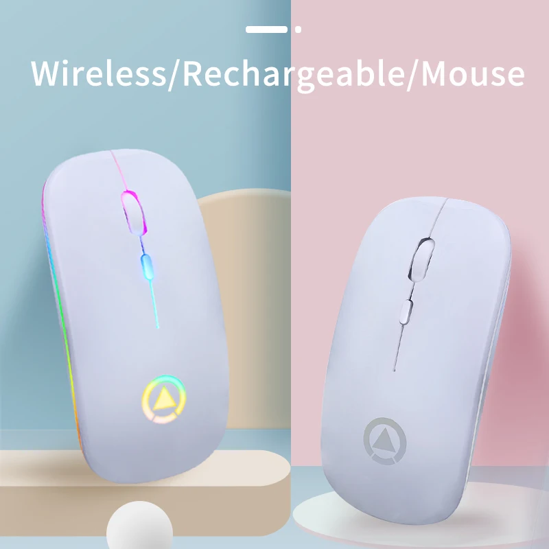 Ratón inalámbrico 2.4G Ratones ergonómicos recargables para PC/portátil/Macbook USB - imagen 2