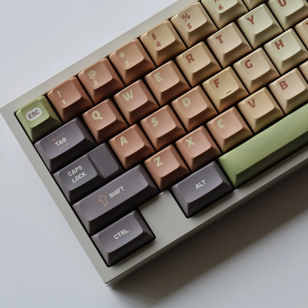 Matcha Cake Keycap PBT 142 teclas KCA perfil tinte sublimación diseño personalizado para interruptores Cherry MX Teclado mecánico - imagen 4