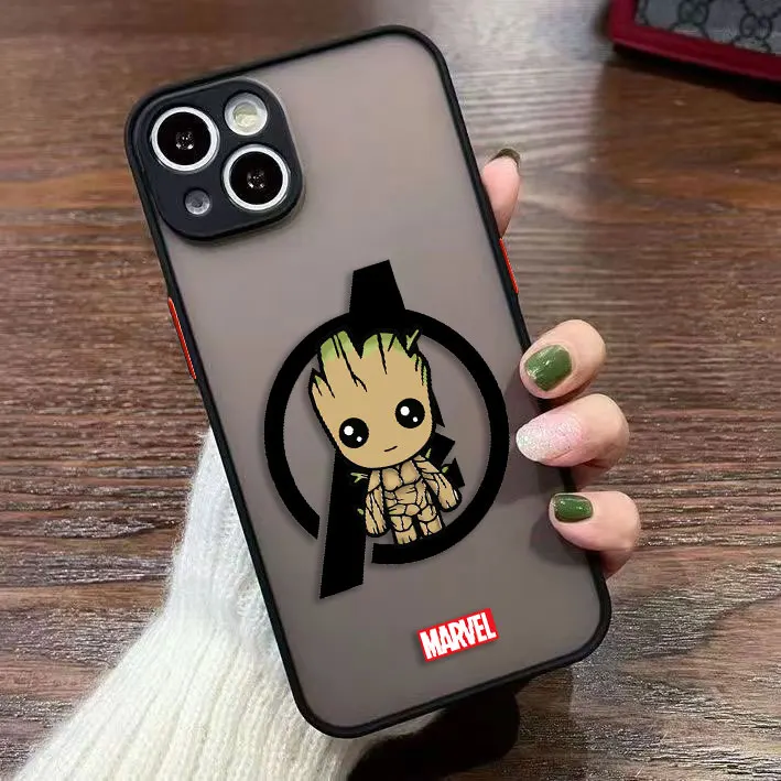 Marvel Comics Groot Cover Matte Phone Case For Samsung Galaxy S25 S24 S23 S22 S21 S20 FE S10 S9 S11E S30 S11 TPU Ultra Case - imagen 4