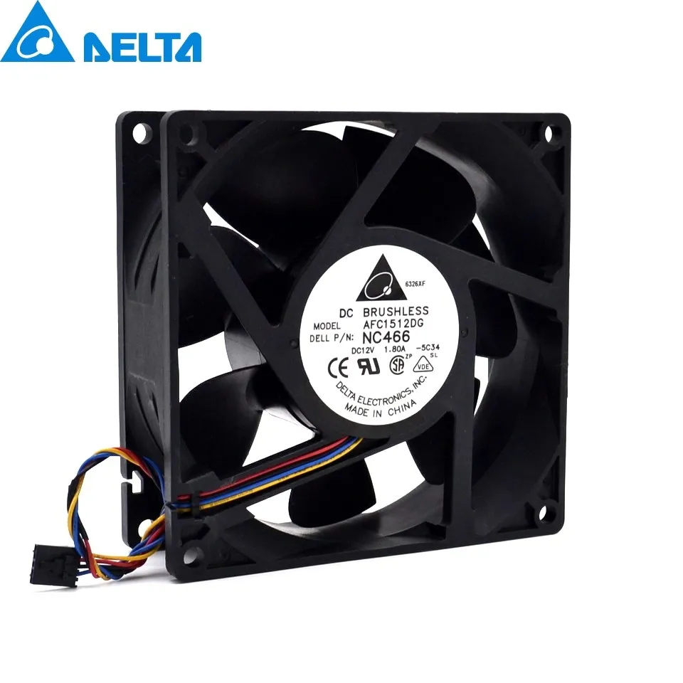 Para Delta 15050 12V 1.8A NC466 MC502 MC527 DG168 AFC1512DG 150mm ventilador de refrigeración bajo noiec 150*150*50mm - imagen 2