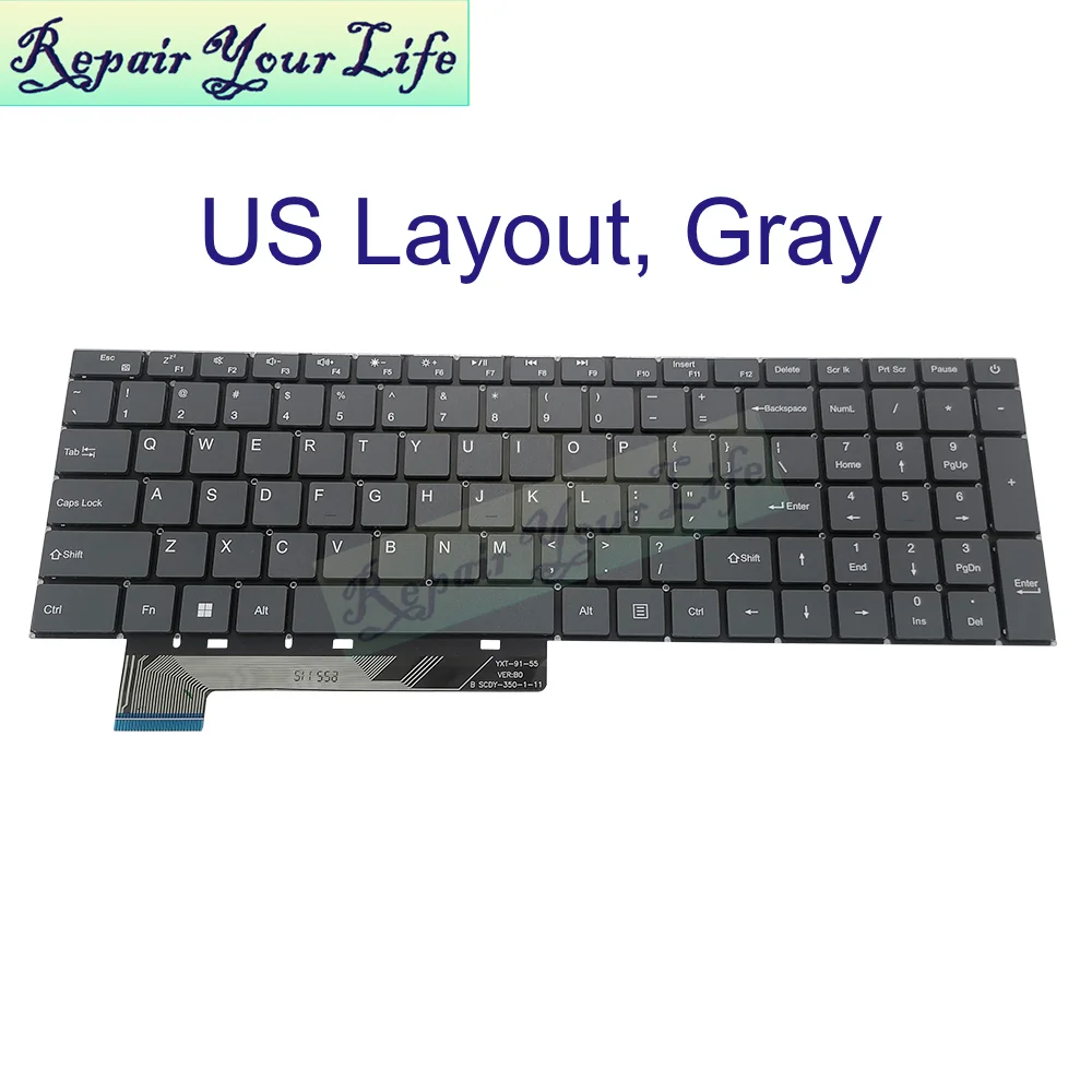 Nuevo teclado para portátil GWNR71517 en inglés de EE. UU. para Gateway GWNR71517-BL GWNR71517-BK 15,6 "Ultra delgado MB 3501063 F0006-063 - imagen 2