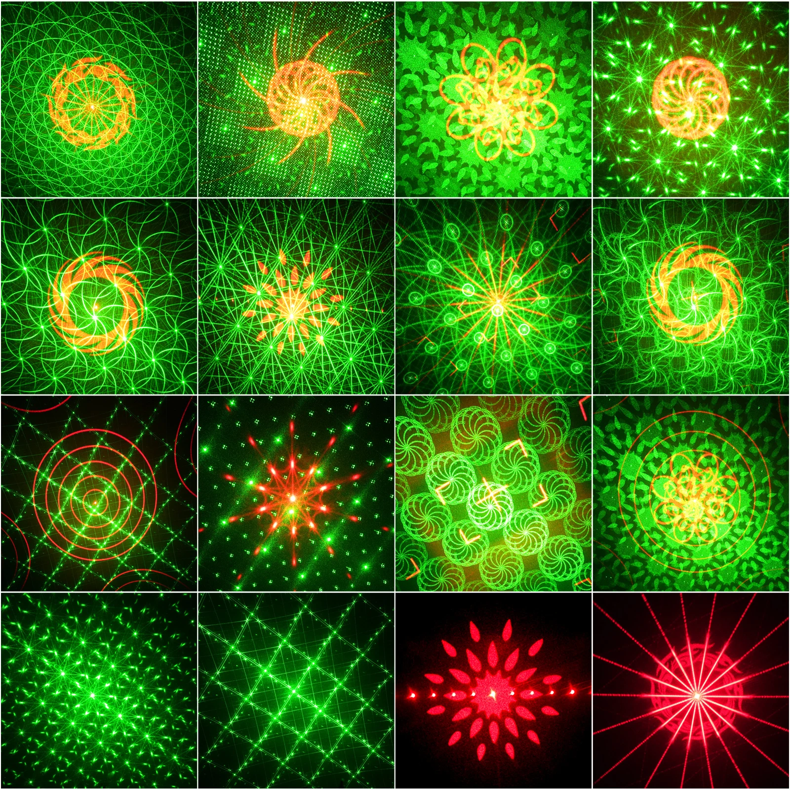 U'King-luces láser para escenario de fiesta, 100mw, con Control remoto, Control por voz, luces de discoteca automotrices para DJ, Navidad y Halloween - imagen 5