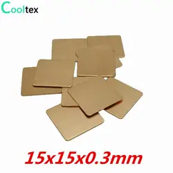 Almohadilla térmica de cobre disipador 15x15mm para portátil GPU CPU