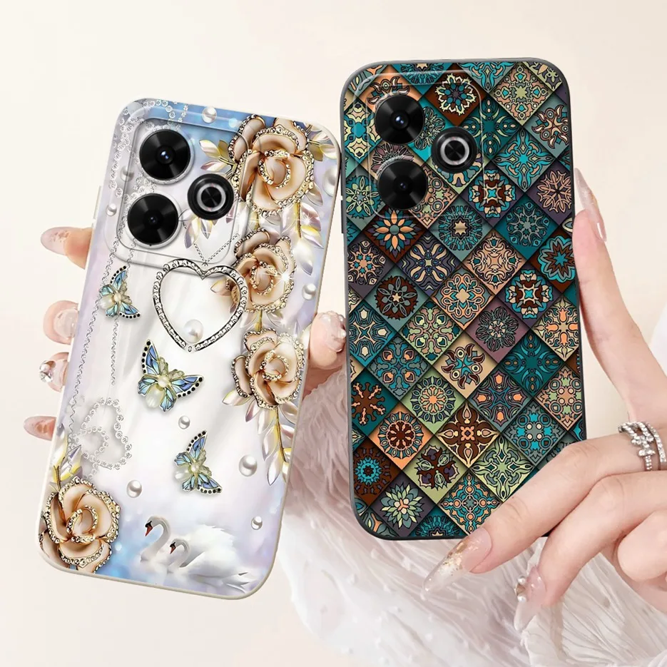 Para Xiaomi Redmi 13 13X 4G funda bonita de dibujos animados de moda cubierta pintada funda de silicona suave para Xiaomi Redmi 13X Redmi13 X Fundas bolsas - imagen 5