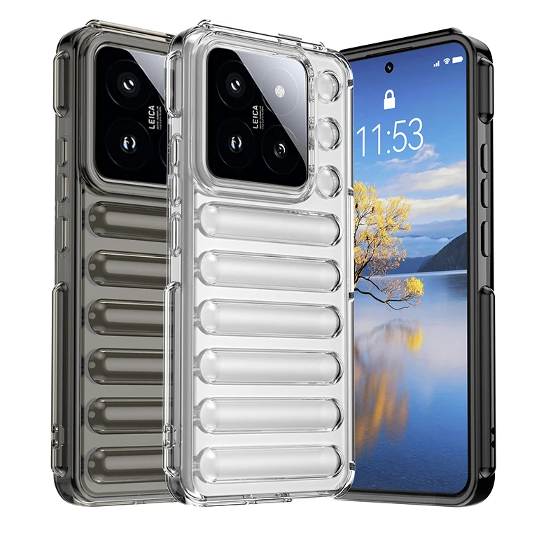 Funda protectora de cápsula para Xiaomi 14 Pro, funda protectora de silicona TPU a prueba de golpes, Mi 14 Pro - imagen 2