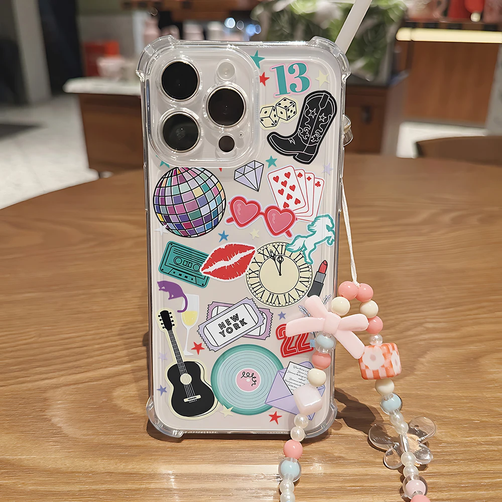 Bola de luz de discoteca para guitarra, funda de teléfono con pulsera para Samsung A56 A26 A33 A54 A52 A51 A13 A73 A55 A53 A36 A35 A34 A32 A25 4G 5G - imagen 5