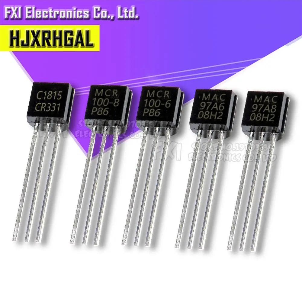100 Uds MAC97A8 MAC97A6 MCR100-6 MCR100-8 2SC1815 2SA1015 2SA733 2SC945 MCR100 97A8 97A6 C1815 A1015 A33 C945