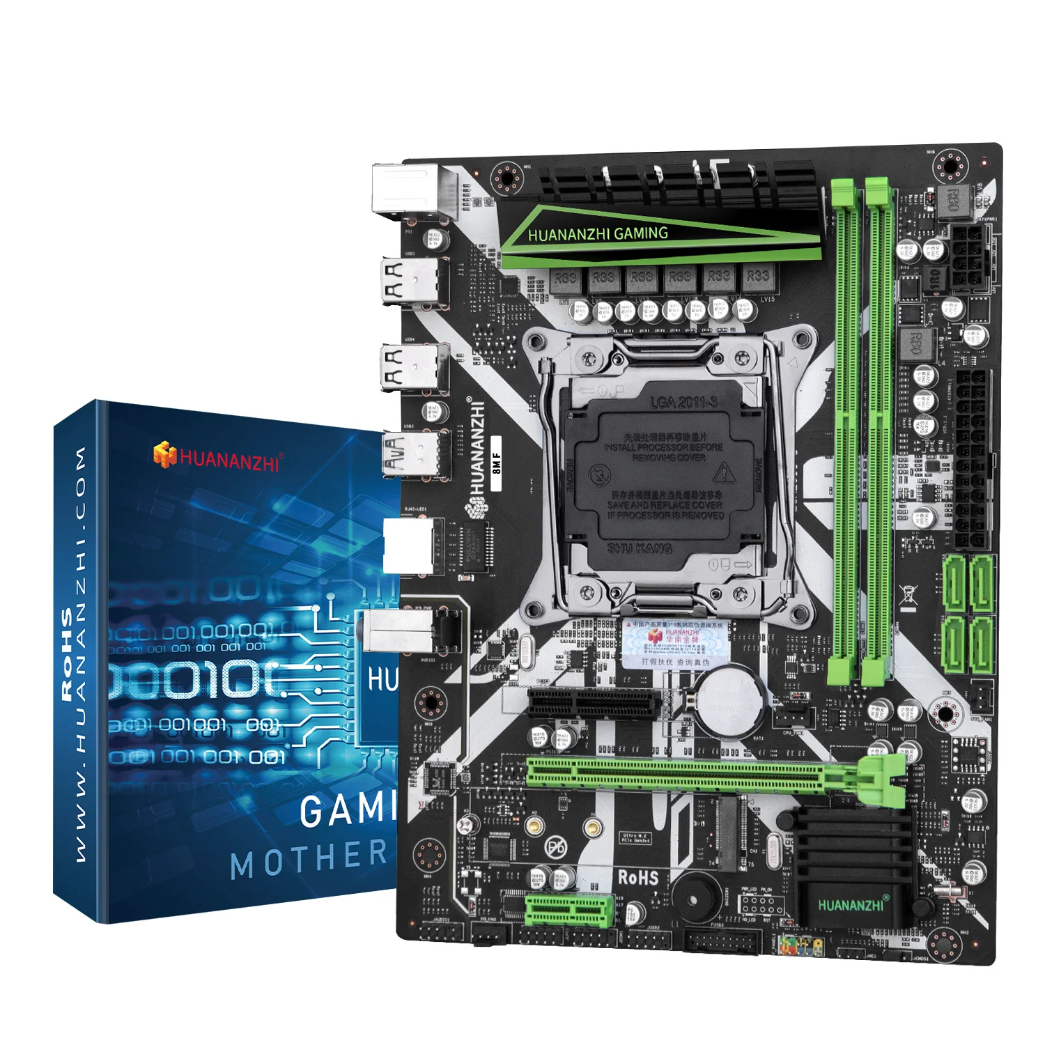 HUANANZHI-placa base X99 8M F LGA 2011-3 XEON X99 con Intel E5 2620 V3 LGA 2011-3 DDR4 RECC, kit combinado de memoria de NON-ECC, NVME - imagen 4