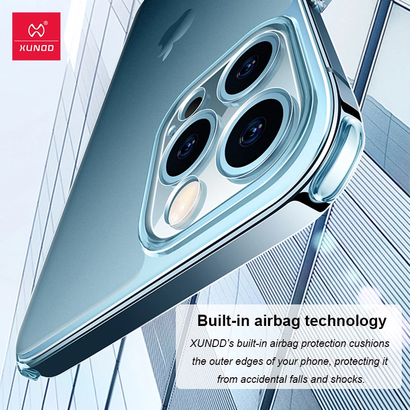 Para iPhone 12 Pro Max 12 funda Xundd a prueba de golpes de vidrio mate protección de lente completa contraportada para iPhone 12 Pro - imagen 5
