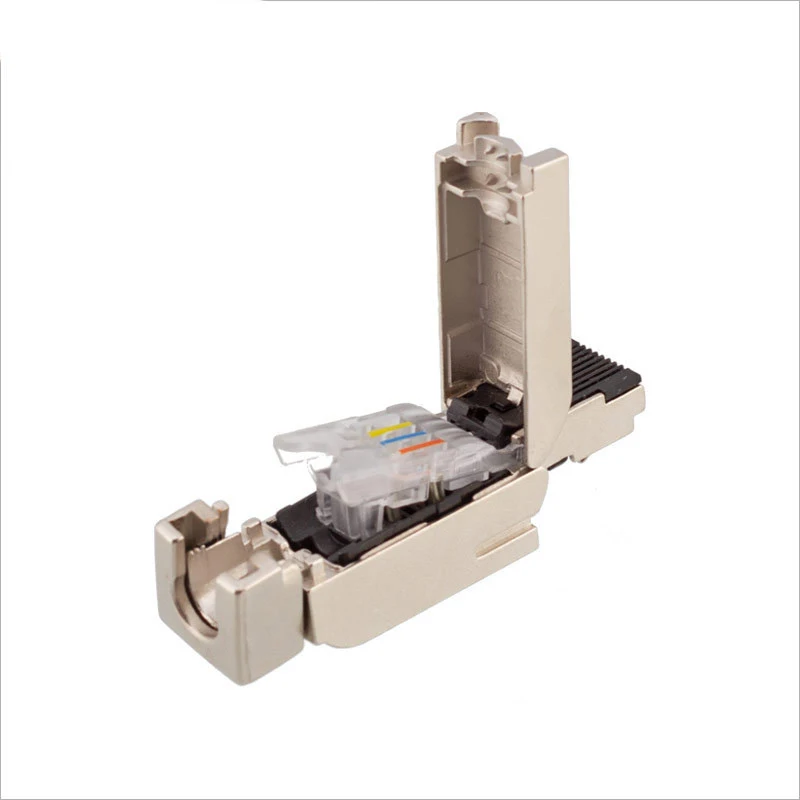 Profinet-conector de campo Industrial de 4 pines, Conector de ángulo recto, enchufe Modular de 4 núcleos, blindado para Siemens 6GK1901-1BB10-2AA0 - imagen 5