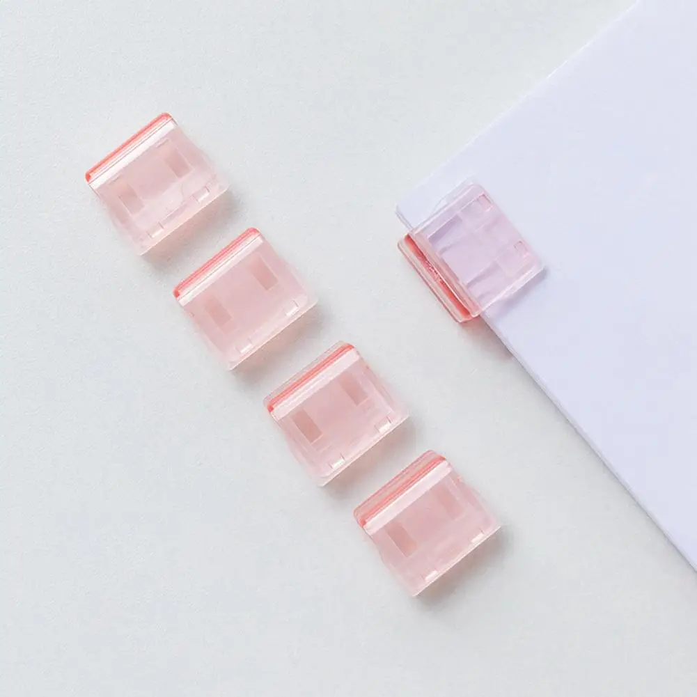 Clips de papel de plástico de Color caramelo, gran variedad de usos, ahorro de espacio para la escuela - imagen 5