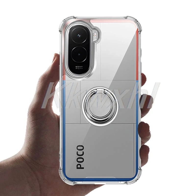 Para Xiaomi Poco M7 4G PocoM7 2025 XiaomiPocoM7 soporte de anillo trasero funda de teléfono Original a prueba de golpes - imagen 2