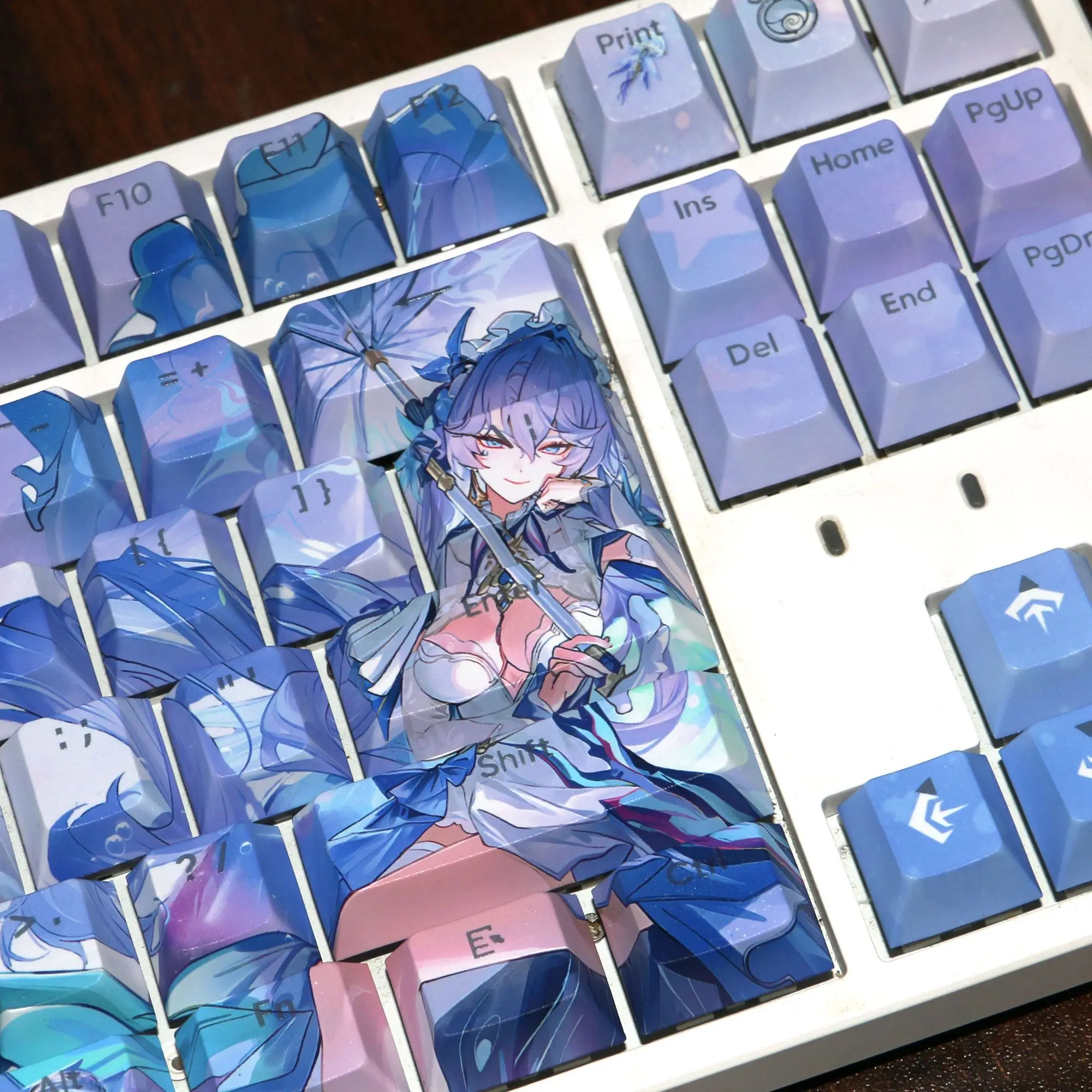 Cantarella tema Keycap 120 teclas Wuthering Waves Anime Keycaps PBT Cherry perfil Key Cap para accesorios de teclado mecánico - imagen 4