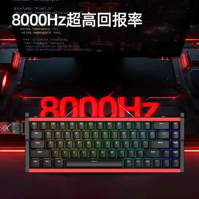 IROK MG68 Teclado mecánico interruptor magnético 8K intercambio en caliente RGB Gamer teclado para juegos e-sports accesorios para juegos regalo personalizado - imagen 3