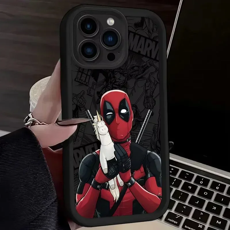 Funda de silicona suave Marvel Deadpool para iPhone 17 16 15 14 13 12 11 Pro Max XS X XR 8 7 Plus SE 2020 cubierta protectora a prueba de golpes - imagen 5