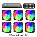 black  6 fans  hub
