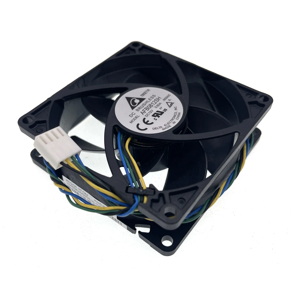 Ventilador de refrigeración de CPU AFB0812SH, carcasa PWM de 80mm, 4 pines, para Delta 00XD158, 8025, 80x80x25mm, cc 12V, 4500RPM, enfriador CFM de alta velocidad, nuevo - imagen 5