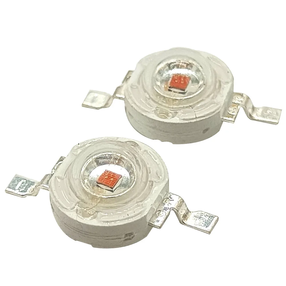 50 UDS-100 Uds 3W Chip LED de alta potencia amarillo 590-595nm ámbar 595-600nm naranja 600-605nm DC2.2-2.6V para semáforo de emergencia - imagen 2