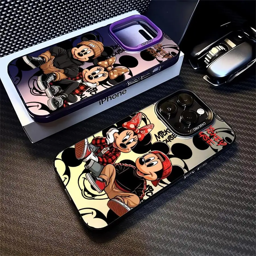 Funda de teléfono genial de Mickey Minnie Mouse de Disney para iPhone 12 Pro 16 15 Plus XR 13 XS Max 14 Pro X 11 Pro Max 11 Pro TPU cubierta suave - imagen 2