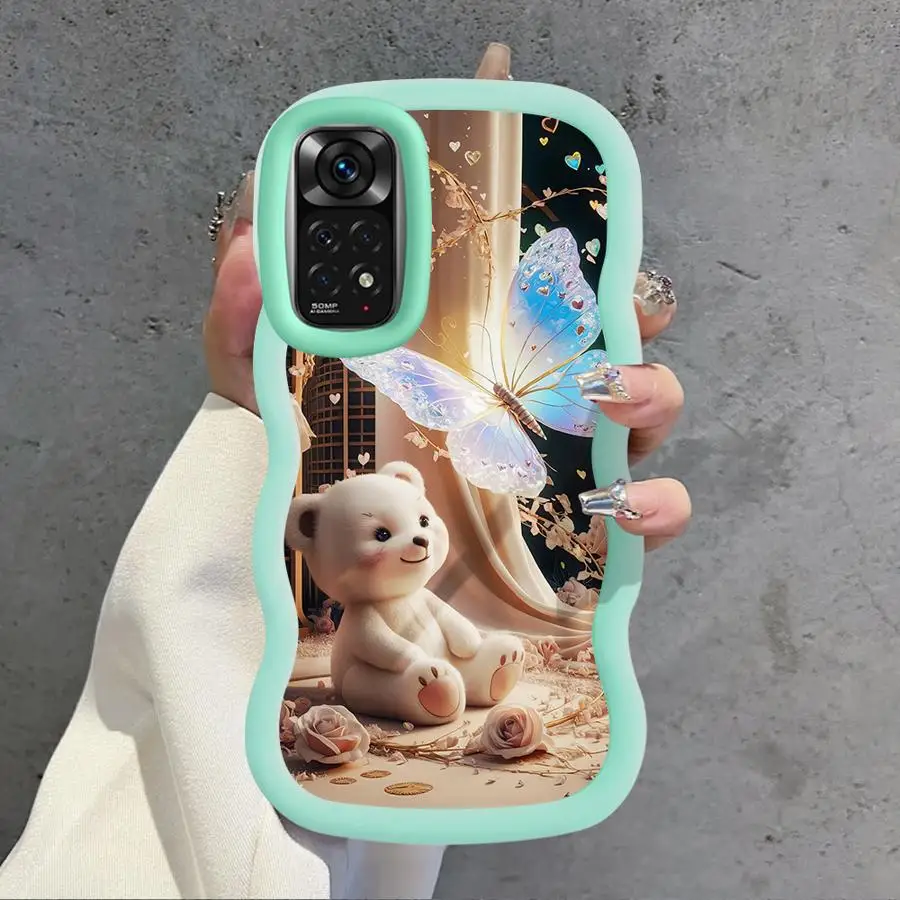 Funda para Xiaomi Redmi A1 + A2 Plus A3 9T 9C 13C 10A 10C 14C A5 12C funda suave para teléfono mariposa lindo oso - imagen 5