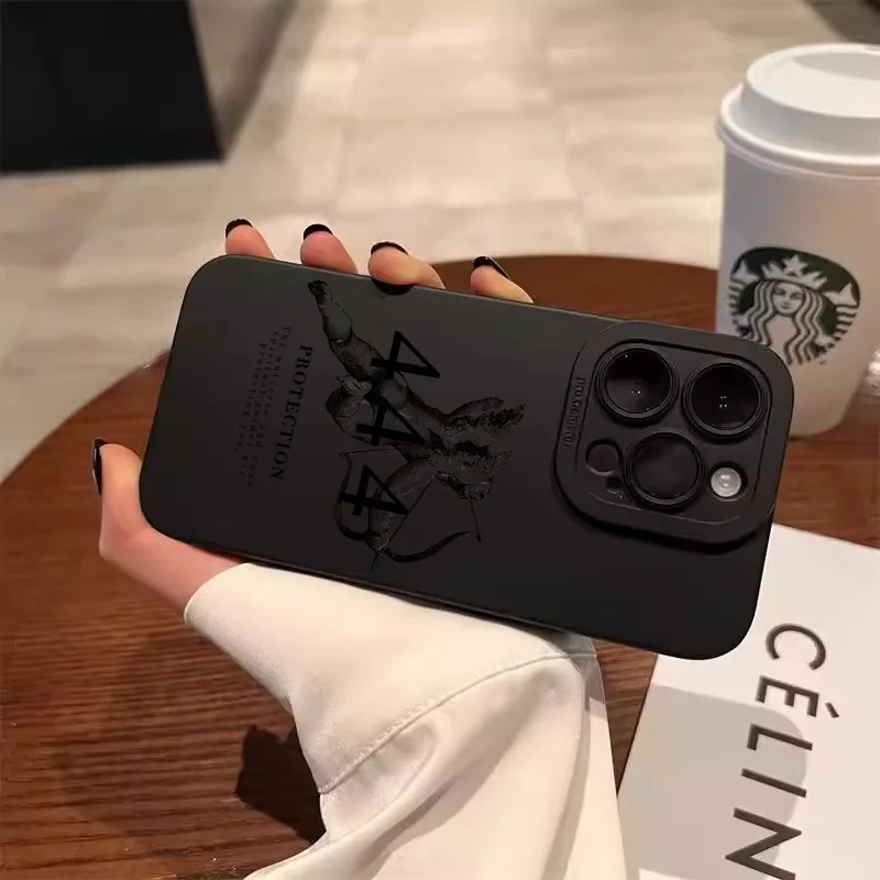 Funda de teléfono con diseño de letras de Ángel informal de verano para Xiaomi Redmi Note 14 13 12 11 10 Pro Plus 14C 13C 4G 5G 12C 12S 11S 10S - imagen 4