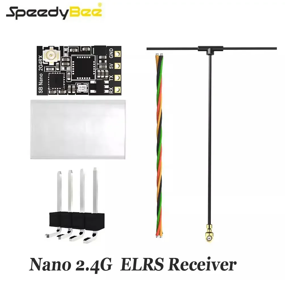 Receptor SpeedyBee Nano 2,4G ExpressLRS ELRS para drones FPV Freestyle de largo alcance piezas de bricolaje
