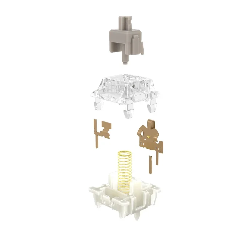 Gateron Baby Kangaroo2.0 interruptor Baby Racoon 5pin teclado mecánico personalizado táctil grande RGB 55g 20mm resorte lubrado para Kit de juegos - imagen 4