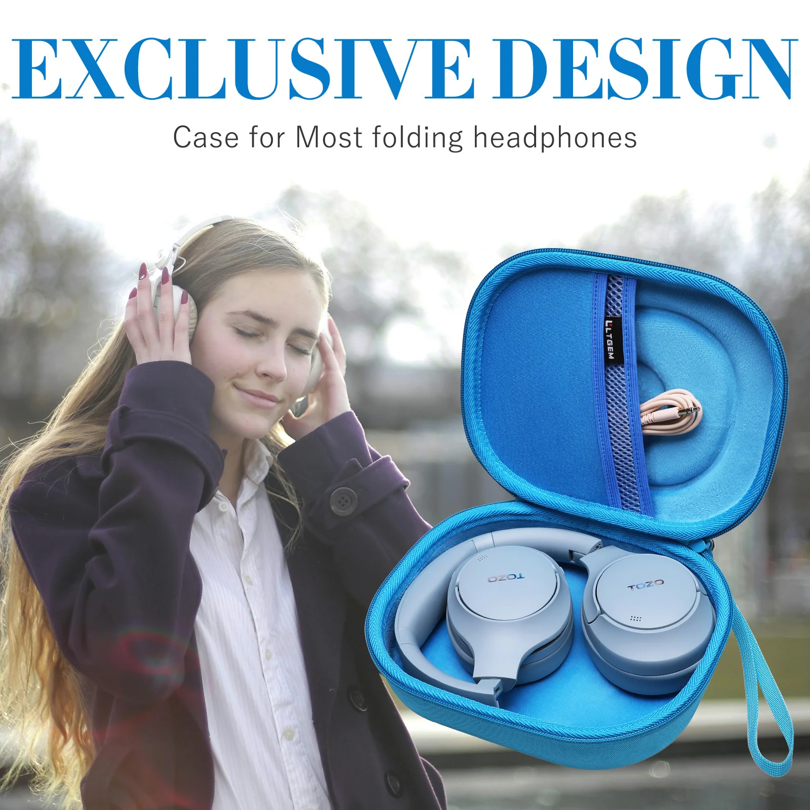 Funda para auriculares Bose QuietComfort 45, inalámbrica, Bluetooth, con cancelación de ruido, bolsa de transporte para almacenamiento - imagen 2