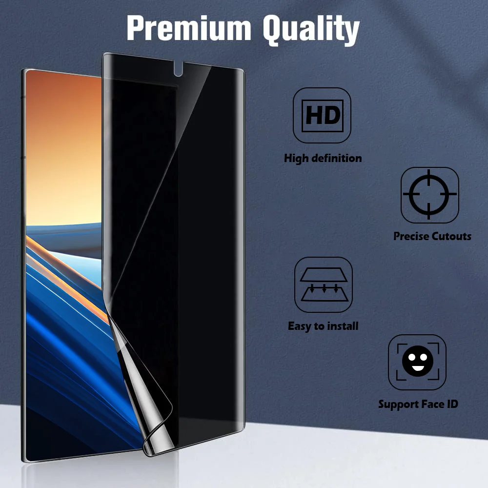 3 uds Anti espía hidrogel de privacidad para Realme Narzo 80 Lite 4G 60x N65 70x 80X 70 80 Pro Turbo 5G N61 N63 película protectora de pantalla - imagen 3