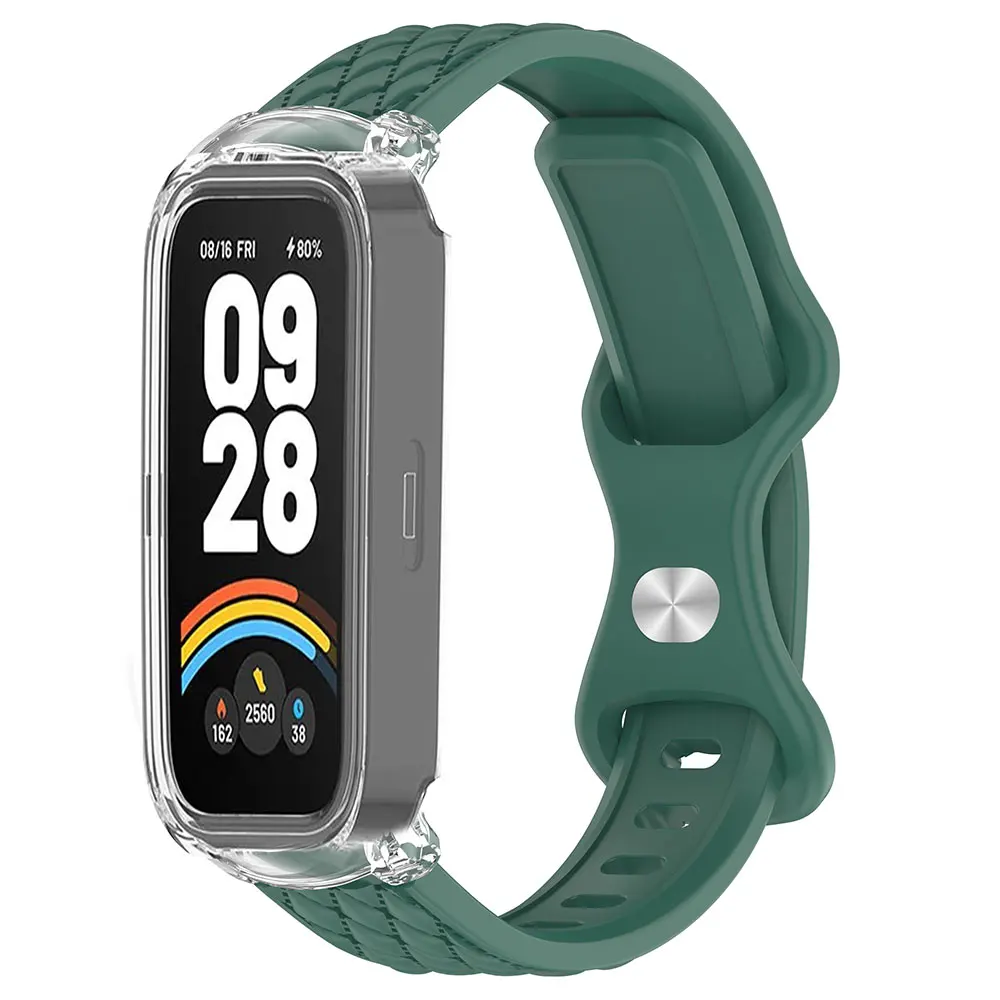 Correa de reloj de silicona suave para Xiaomi Mi band 8 Active 9 8active Redmi Smart Band 2 3 pulsera de TPU correa de repuesto - imagen 2