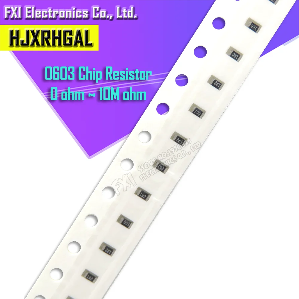100 Uds 0603 SMD 1/8W 5% resistencias de chip 0 ohm ~ 10M 0R 1K 4,7 K 4K7 10K 100K 10 100 220 330 ohm 0R 1R 10R 100R 220R 330R - imagen 2