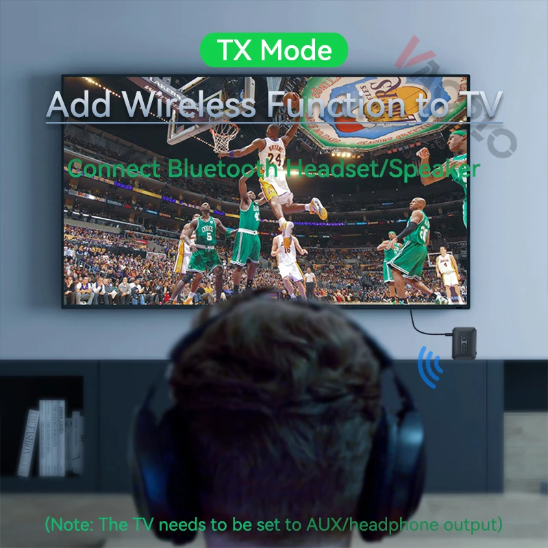 Multifunción Bluetooth 5.4 Receptor de audio Transmisor Soporte USB U-Disk Reproducción de tarjeta TF 3.5MM AUX Estéreo Sin pérdidas Adaptador inalámbrico de música HIFI con micrófono para automóvil TV PC Altavoz - imagen 5