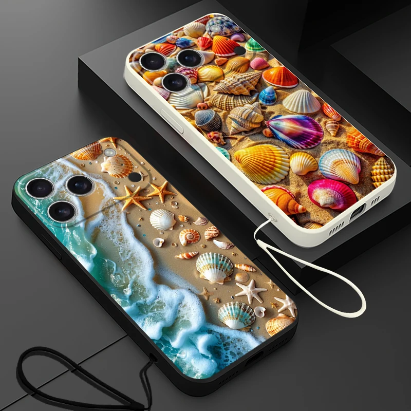 Funda suave para teléfono Apple iPhone XR 17 Air 7 8 16 14 15 Plus XS 11 12 13 Pro Max 16e Marinc Life cangrejos langostas