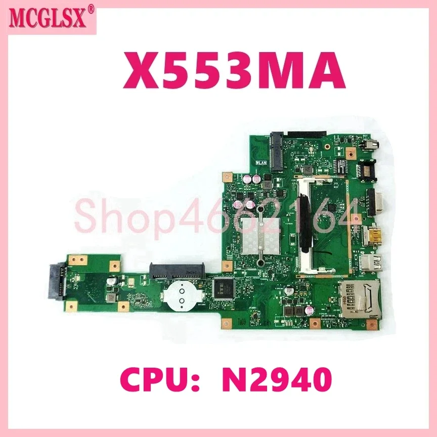 Placa base X553MA con N2940 para ordenador portátil, para ASUS A553M, X503M, F503M, X553MA, X503M, X553M, F553M, F553MA, D553M