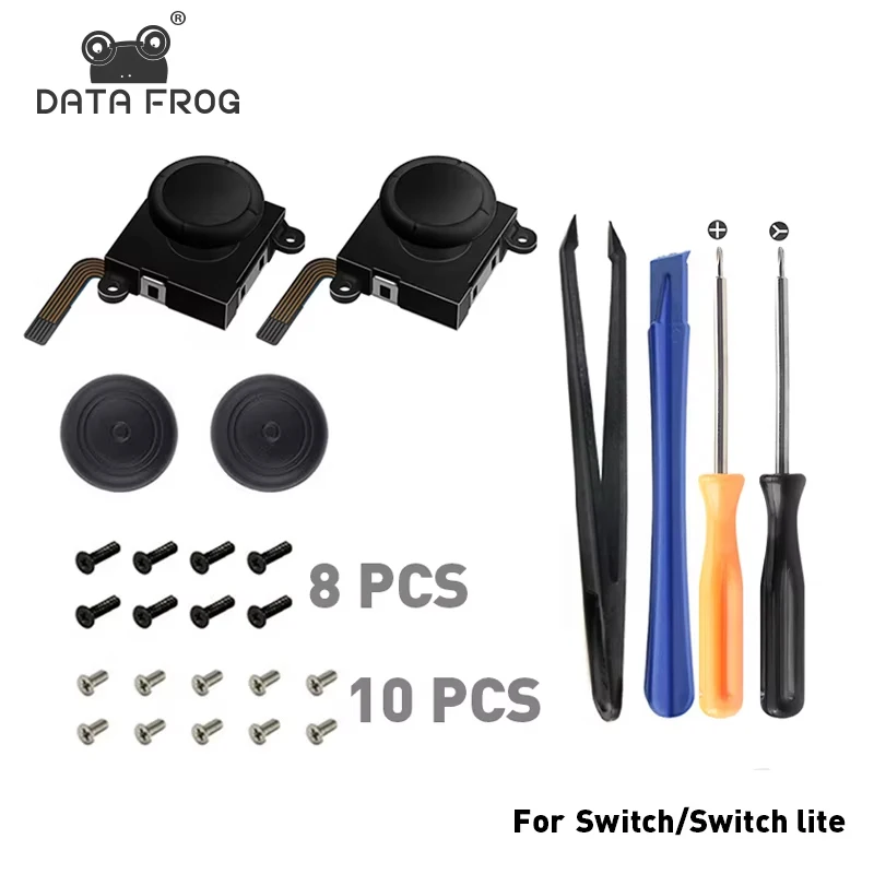 DATA FROG-Kit de repuesto Joycon analógico 3D para interruptor LITE OLED, accesorios de herramientas de reparación