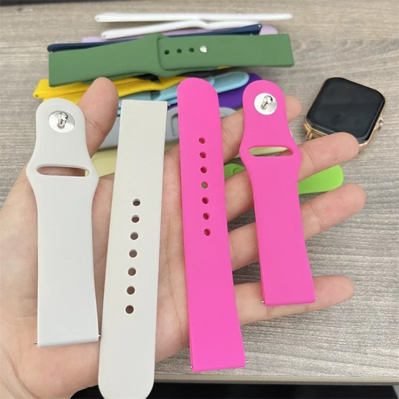 Correa deportiva de silicona para reloj inteligente Amazfit Bip 6 5, repuesto rápido, pulsera transpirable de 22mm, accesorios para Amazfit Bip 6 5 - imagen 2