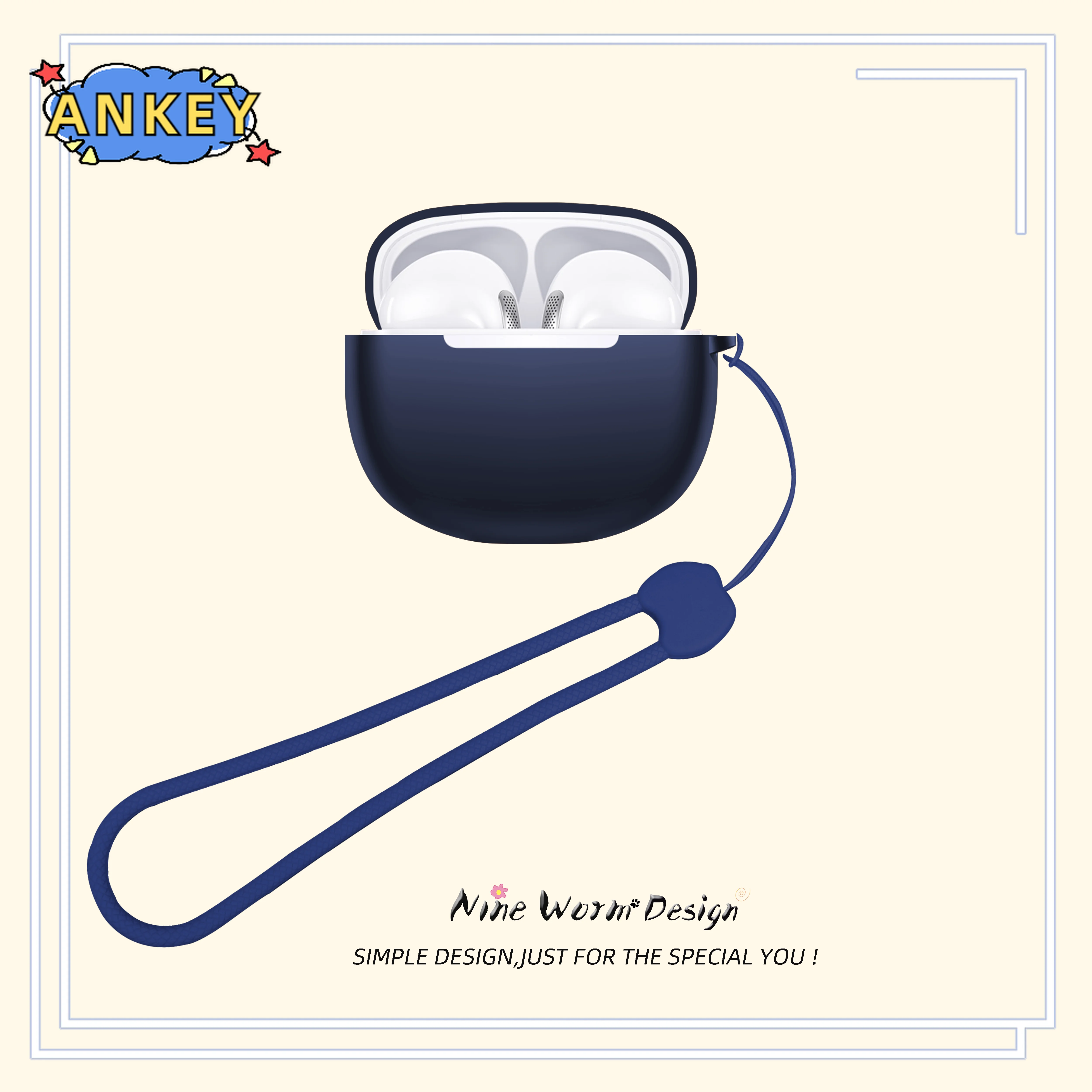 Para QCY MeloBuds N70 funda AilyPods funda protectora para auriculares anticaída de silicona suave auriculares inalámbricos Bluetooth transporte