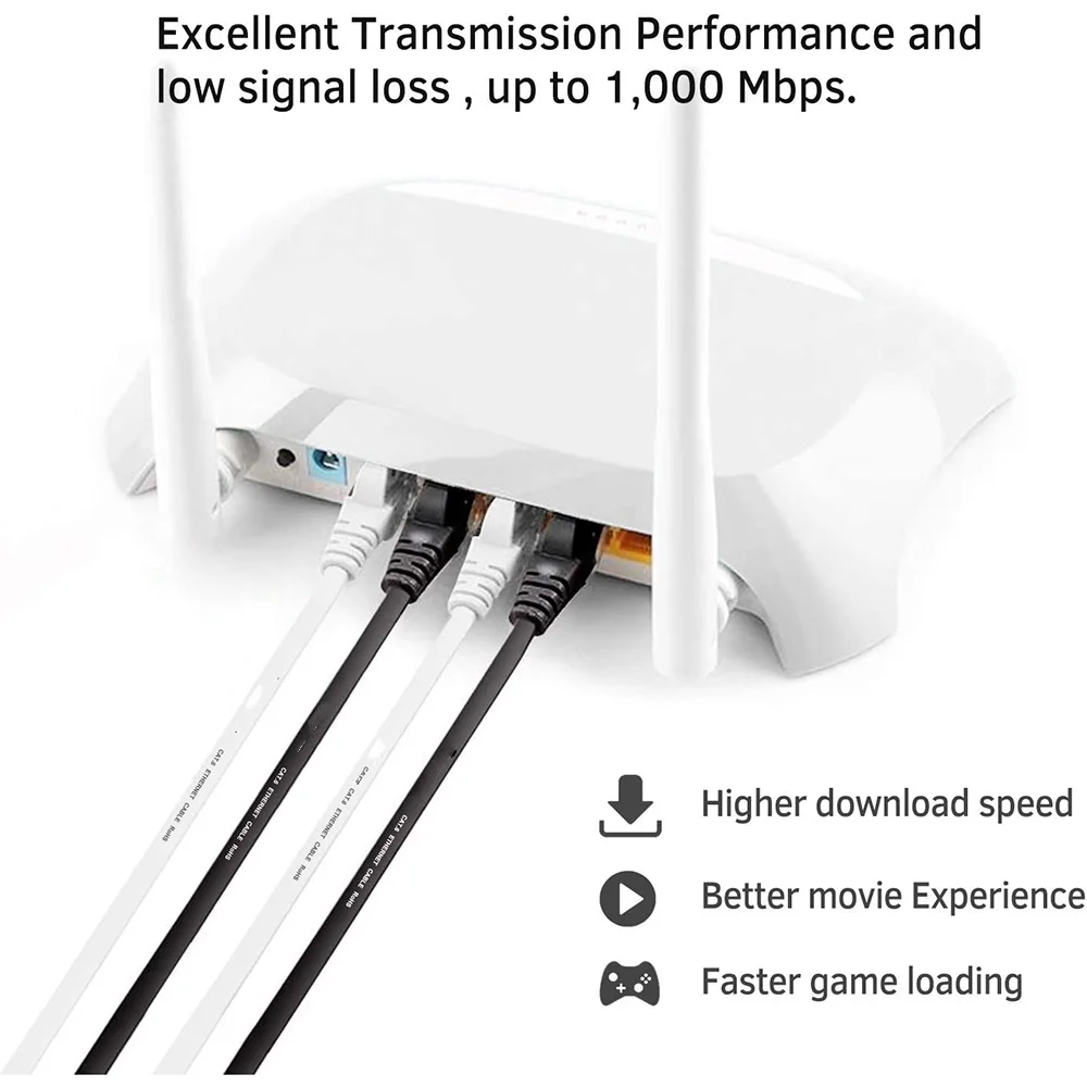 Cable Ethernet Cat6 RJ45 Plano 1000Mbps – Uso Exterior - imagen 4