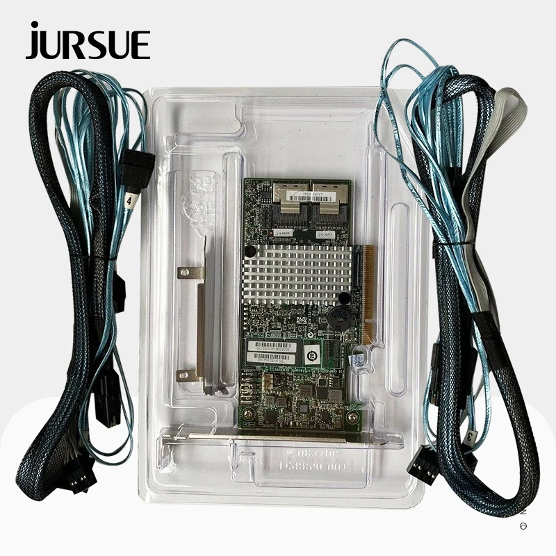 Tarjeta controladora RAID LSI 9267-8i 6Gb PCIE 3.0 512MB Tarjeta expansora SAS de 8 puertos + SFF8087 a (4) SATA de 7 pines - imagen 2