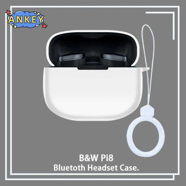 Funda protectora B & W para Bowers & Wilkins Pi8 Pi6, anticaída, silicona suave, auriculares inalámbricos Bluetooth, transporte - imagen 4