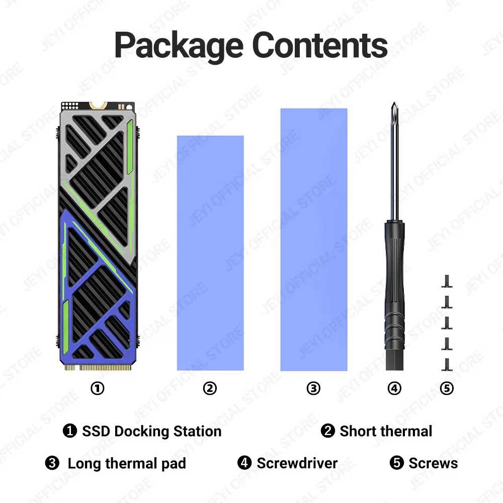 JEYI Dazzcold Disipador M.2 NVMe Aleación Magnesio Aluminio - imagen 5