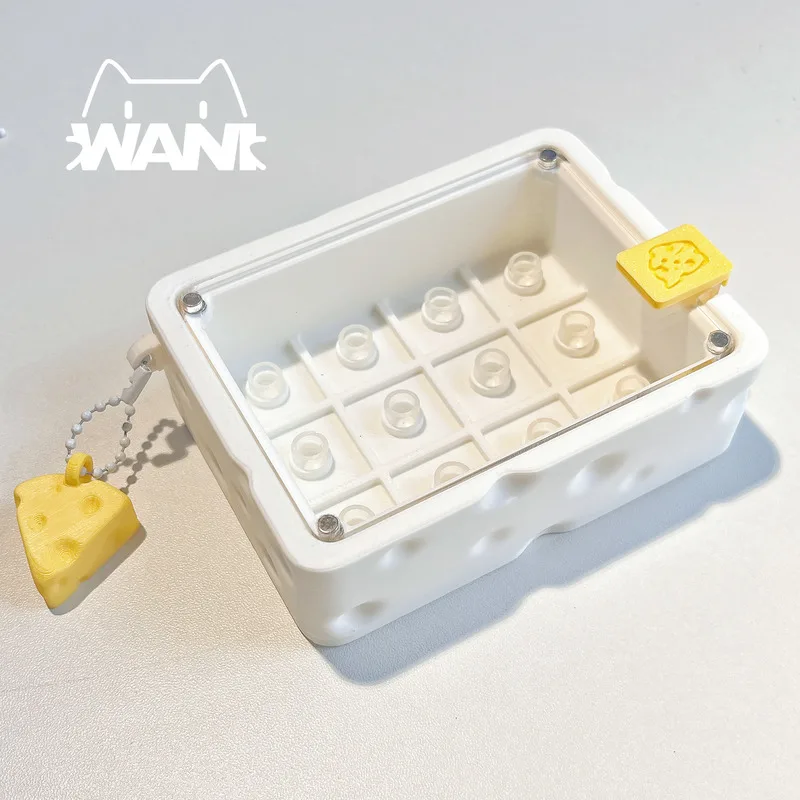 Caja de almacenamiento de teclas de queso, personalización de profundización, colección de 25mm, estante de exhibición de teclas acrílicas a prueba de polvo, gran capacidad - imagen 5