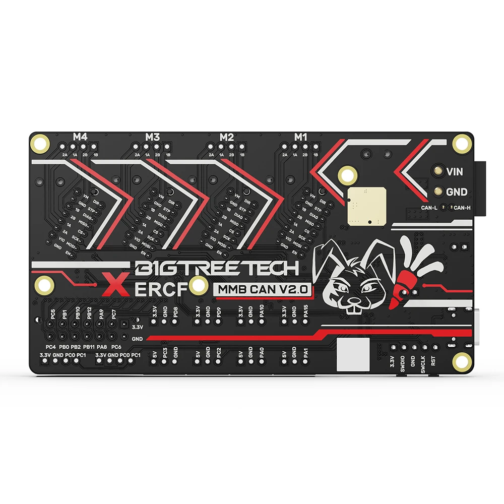 BIGTREETECH MMB CAN Board alimentador de zanahorias y conejos agrandados tablero de Control ERCF CAN Bus para Voron V2.4 Trident DIY AMS Klipper - imagen 2
