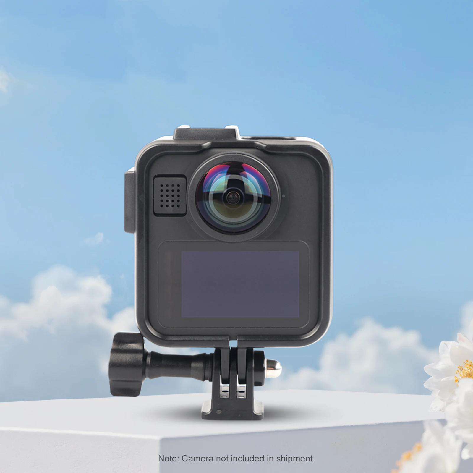 Marco protector de liberación rápida para GoPro Max 2, accesorios, jaula de marco protector con soporte para zapata fría - imagen 3