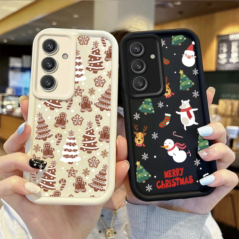 Funda con elementos de árbol de Navidad para Samsung Galaxy A56 A55 A15 A16 A17 A36 A54 A34 A35 A14 A26 A06 A07 A05 A04E A23 A24 A52 A33 A32 - imagen 4